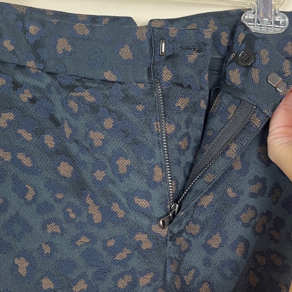 MARC By MARC JACOBS Black Animal Print Tuxedo Stripe Trouser Pants 6 SMALL EUC - Picture 8 of 11